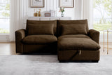 PERTH 86" Loveseat with 1 Ottoman