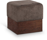Havre - Ottoman / Stool With Brown Base