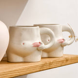 Creative Fat Belly Shape Ceramic Coffee Mug