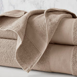 500GSM Turkish Cotton Quick Dry Plush Towel Set, Beige