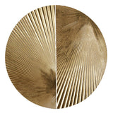 Half Moon Phrases Round 2-piece Metal Wall Decor Set, Gold