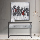 Women In The Red Dress Wall Art