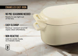 Kook 5 Qt Enameled Cast Iron Dutch Oven with Lid