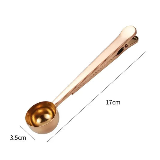Stainless Steel Coffee Spoon With Bag Clip