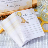 Honey Bear Baby Shower Advice Card Tip Jar Set