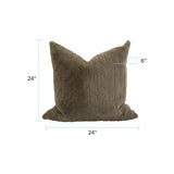 24 x 24 Angora Moss Pillow - Down Insert