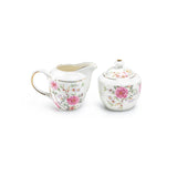 Grace Teaware Pink Camellia Sugar & Creamer Set