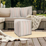 Tall Square Indoor/Outdoor Pouf Dune Terra