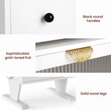 Modern Nightstand with Led Light Strips