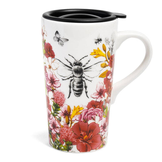 Blue Stallion Beatrice Bee Travel Mug With Lid