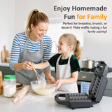 Belgian Waffle Maker 1200W - 2-Slice, Non-Stick, Compact