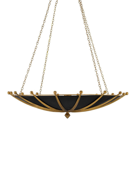 Fontaine Black & Gold Chandelier
