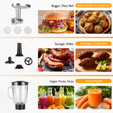 3-in-1 Stand Mixer Blender Food Processor, 6.5 Qt Bowl