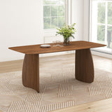 Nico Rectangular Walnut Dining Table Set (Seats 4-6)