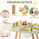 ROBUD 11 in 1 Wooden Rainforest Activity Table