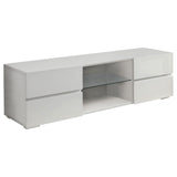 Galvin 4-drawer Wood 55-inch TV Stand White High Gloss
