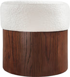 Nimes - Ottoman / Stool With Brown Base