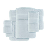 Turkish Cotton 6-Piece Bathroom Towel Set, Sky Blue