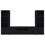 Winfield 3-piece Entertainment Center 78-inch TV Stand Black