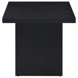 Max Square Engineered Laminate End Side Table Black