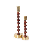 Sharma Crimson Gold Rounded Candlestick- Tall