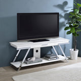 Marcia 1-drawer Wood 60-inch TV Stand White High Gloss