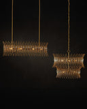 Marquise Oval Gold Chandelier