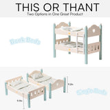 ROBUD Wooden Baby Doll Bed