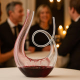 Art Series Swirl Wine Decanter – Hand Blown, Lead-Free Glass