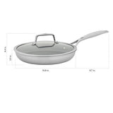 ZWILLING Energy Plus 10-inch Stainless Steel Ceramic Nonstick Fry Pan with Lid