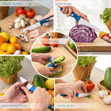 5-Piece Ceramic Knife Set with Fruit Peeler