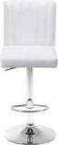 Joel Velvet Adjustable Stool Set of 2 - Luxurious Comfort with Chrome Base for Modern Spaces