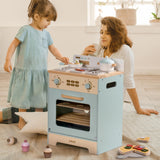 Robud Wooden Kids Kitchen PlaySet Series - Green and Gold