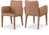 Pelle Vegan Leather Dining Chair - Stylish, Durable, and Contemporary Design for Elegant Dining Spaces