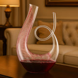Art Series Swirl Wine Decanter – Hand Blown, Lead-Free Glass