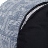 Indoor/Outdoor Pouf Tall Syros Denim