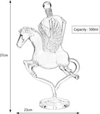 Pegasus Diamond Crystal Decanter - 12"