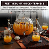 Glass Pumpkin Drink Dispenser 2 Gallon