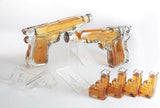 Pistol Whiskey Gun Decanter & Pistol Shot Glasses Set