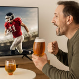 2 Football Beer Glass, 20 Ounce Tumbler Clear Glasses