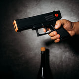 Electric Gun Wine Corkscrew Bottle Opener (Black)