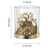 Golden Spider Whiskey Glasses Set of 2