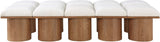 Pavilion - 10 Piece Modular Bench With Brown Base