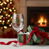 Stemmed Christmas Icon Glass Cups - 14 oz