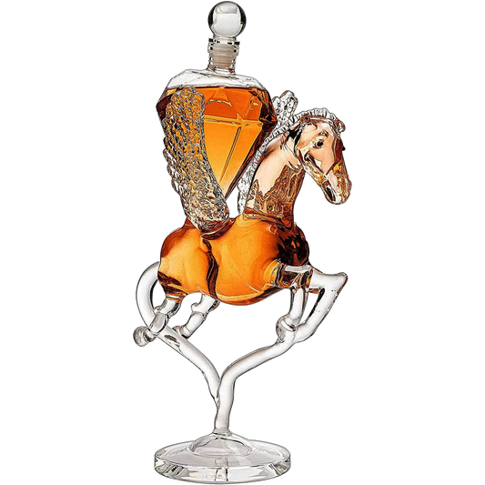 Pegasus Diamond Crystal Decanter - 12"