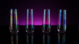 Iridescent Luster Pearl Radiance Set of 4 Wine Glasses 10oz