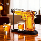 Whiskey Gun Decanter Set + 2 Bullet Glasses