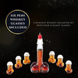 Funny Whiskey Decanter – Unique Glass Decanter for Scotch