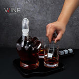 Middle Finger Whiskey Decanter Set With Whiskey Stones - Scotch