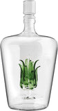 Tequila Decanter Tequila Glasses Set, 6 Agave Sipping Shot Glass (Agave)